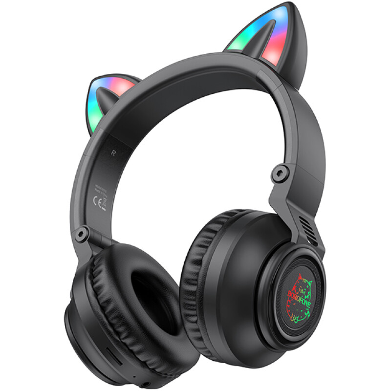 Casque bluetooth oreilles de chat Borofone BO18 LED |